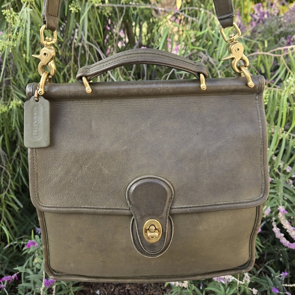 Coach Handbags - Coach 9927 Willis Green Loden Olive Bag Purse Crossbody Vintage Hangtag